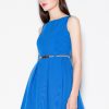 Blue Cocktail Dress in Day Dresses with Polyester