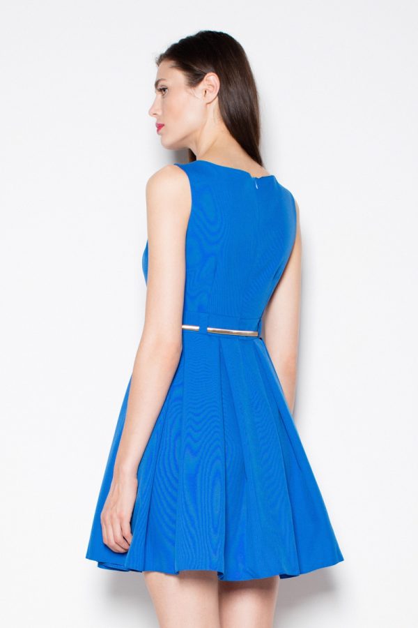 Blue Cocktail Dress in Day Dresses with Polyester