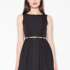 Black Cocktail Dress in Day Dresses with Polyester
