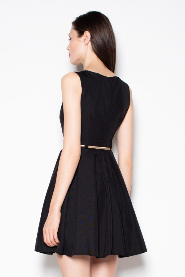 Black Cocktail Dress in Day Dresses with Polyester
