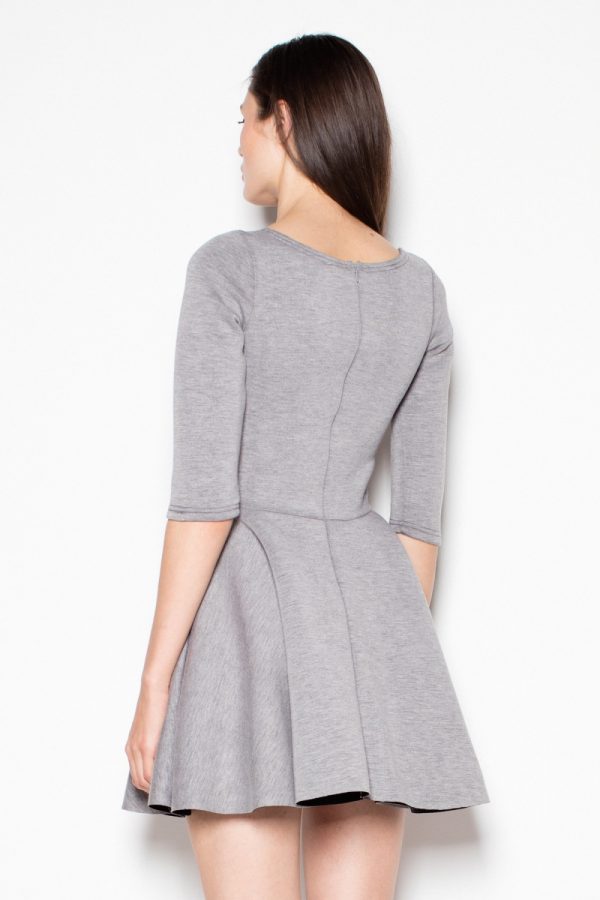Grey Cocktail Dress in Day Dresses with Polyester