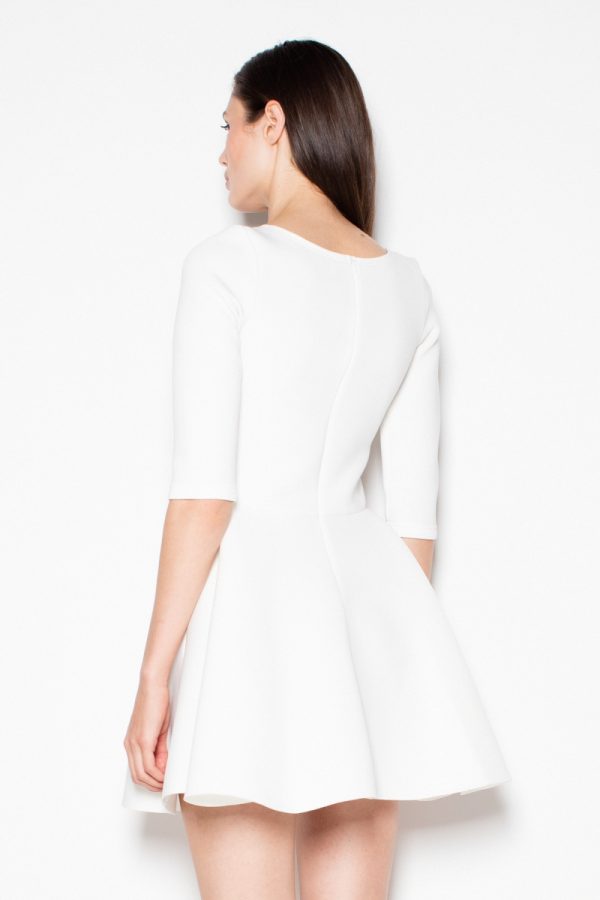 Beige Cocktail Dress in Day Dresses with Polyester