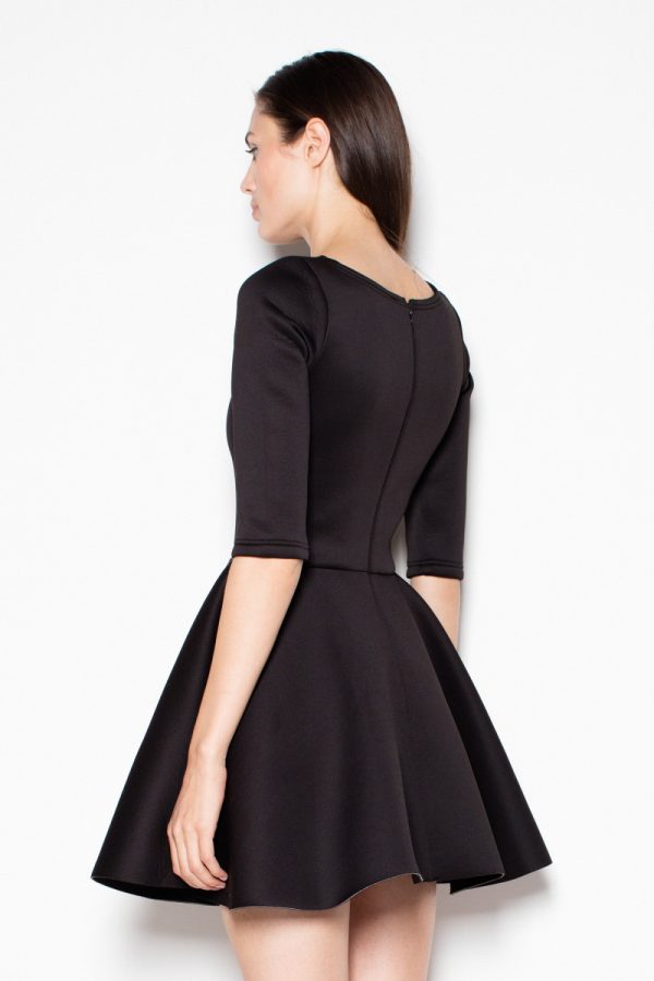 Black Cocktail Dress in Day Dresses with Polyester