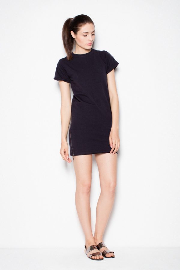 Black Daydress in Day Dresses with Cotton and Spandex