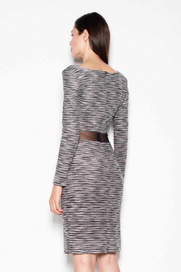 Grey Daydress in Day Dresses with Acrylic, Spandex and Polyester