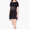 192708 Black Daydress in Day Dresses with Spandex, Polyester and Viscose