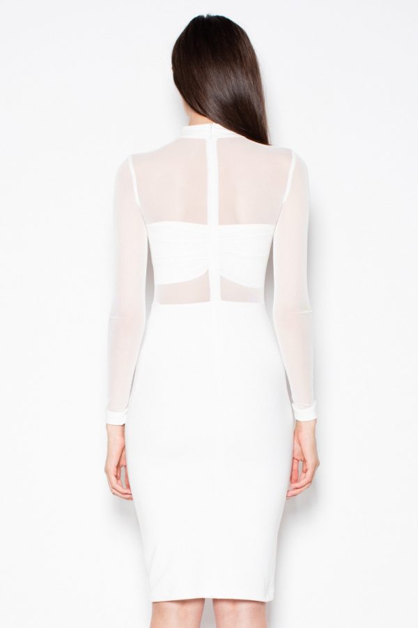 Beige Evening Dress in Evening Dresses with Spandex, Polyester and Viscose
