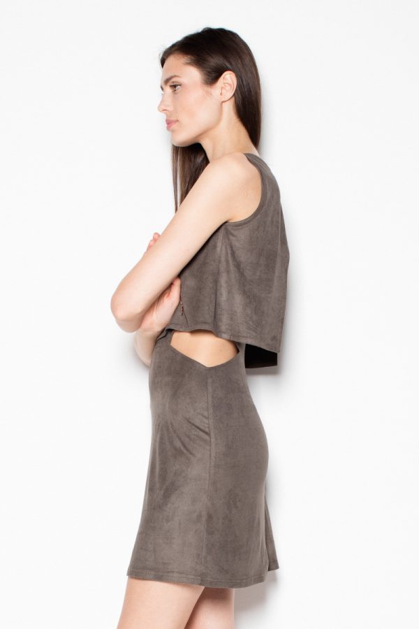 Green Daydress in Day Dresses with Spandex and Polyester