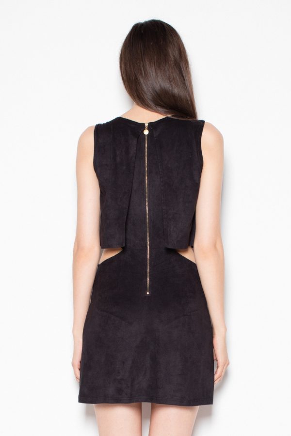 Black Daydress in Day Dresses with Spandex and Polyester