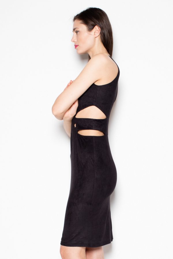 Black Evening Dress in Evening Dresses with Spandex and Polyester