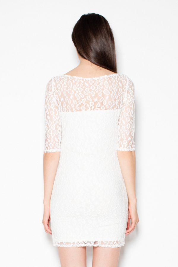 Beige Evening Dress in Evening Dresses with Spandex and Polyester