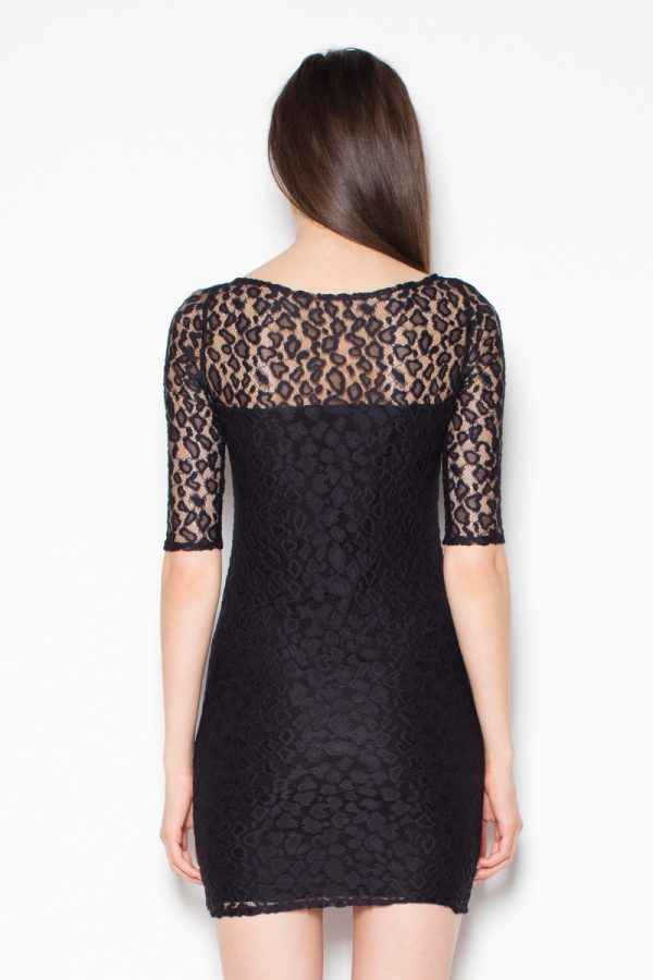 Black Evening Dress in Evening Dresses with Spandex and Polyester