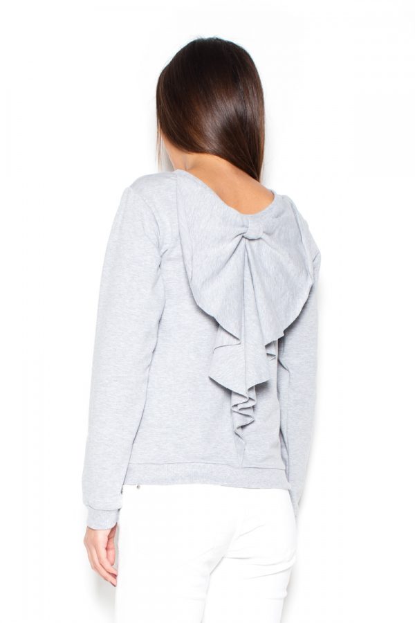 Grey Blouse in Women`s Blouses, Tunics with Cotton and Spandex