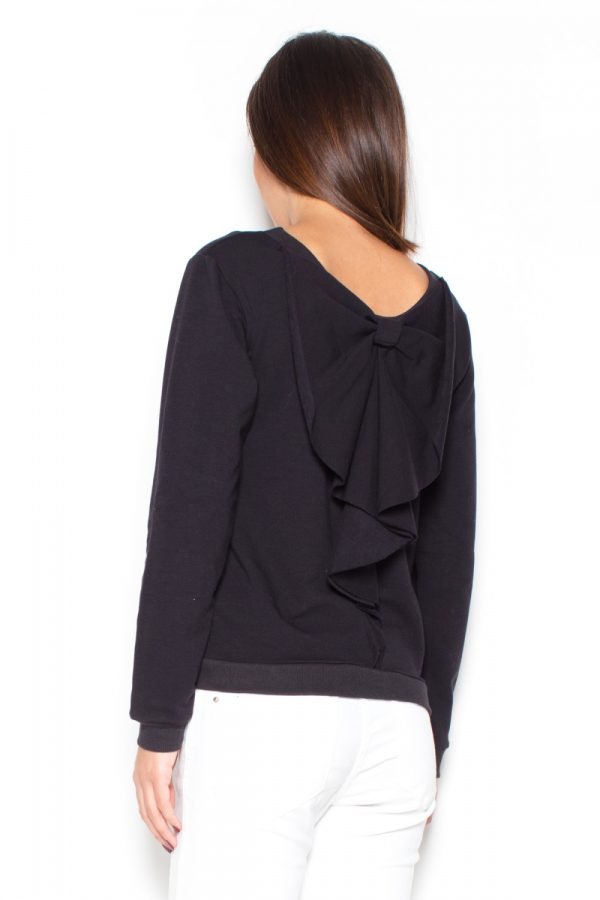 Black Blouse in Women`s Blouses, Tunics with Cotton and Spandex