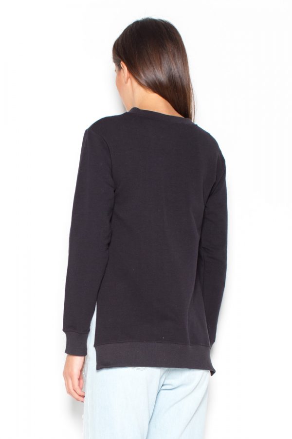 Black Blouse in Women`s Blouses, Tunics with Cotton and Spandex