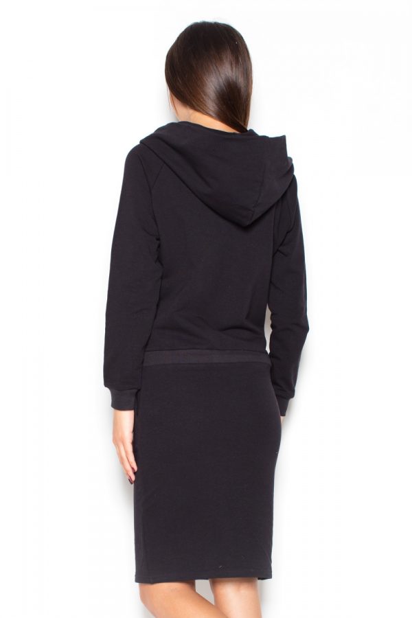 Black Daydress in Day Dresses with Cotton and Spandex