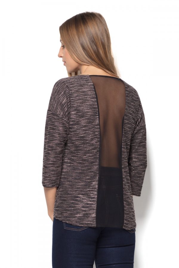 Beige Blouse in Women`s Blouses, Tunics with Polyester and Viscose