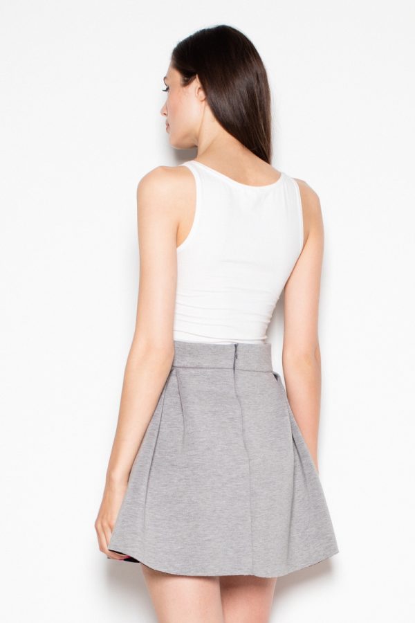 Grey Skirt in Skirts with Polyester