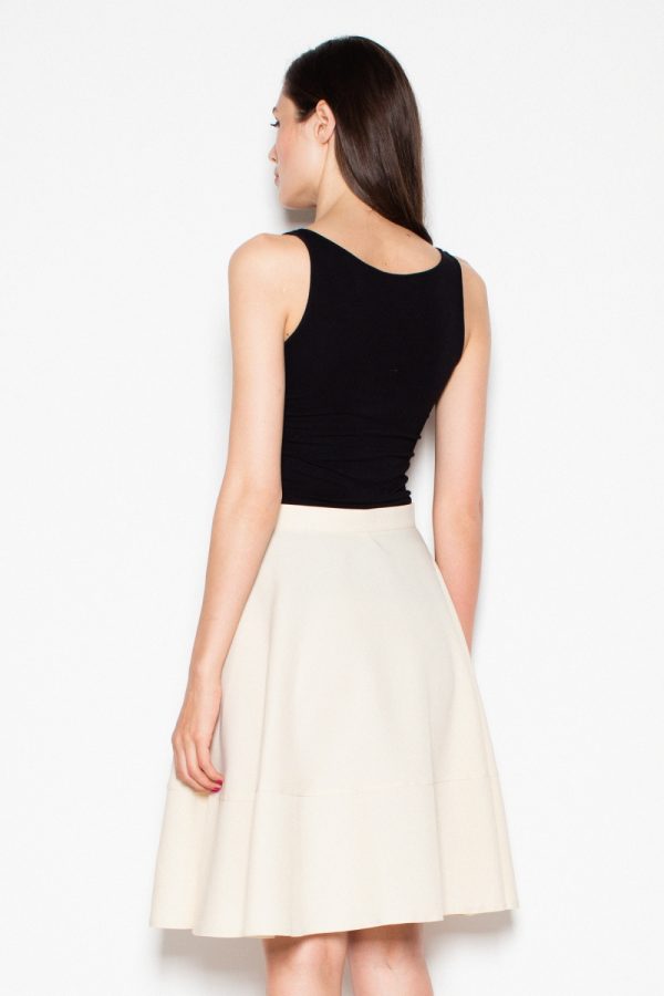 Beige Skirt in Skirts with Polyester