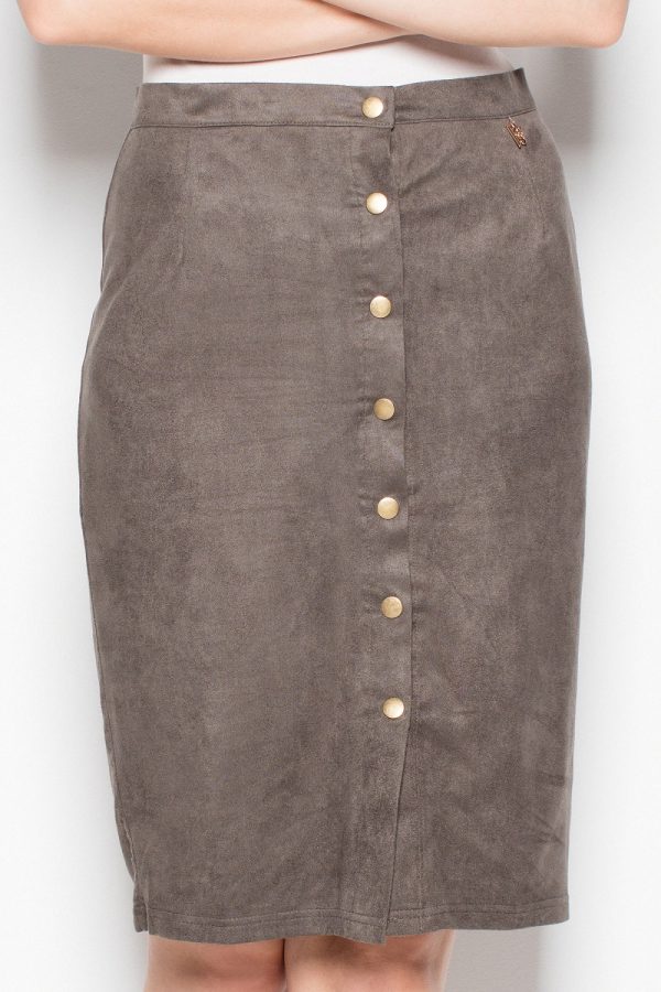 Green Skirt in Skirts with Spandex and Polyester