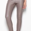 Beige Women Trousers in Casual Pants For Women with Spandex and Polyester