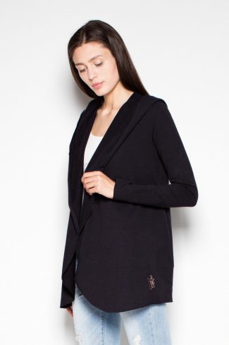 Black Sweatshirt in Sweatshirts For Women with Cotton and Spandex