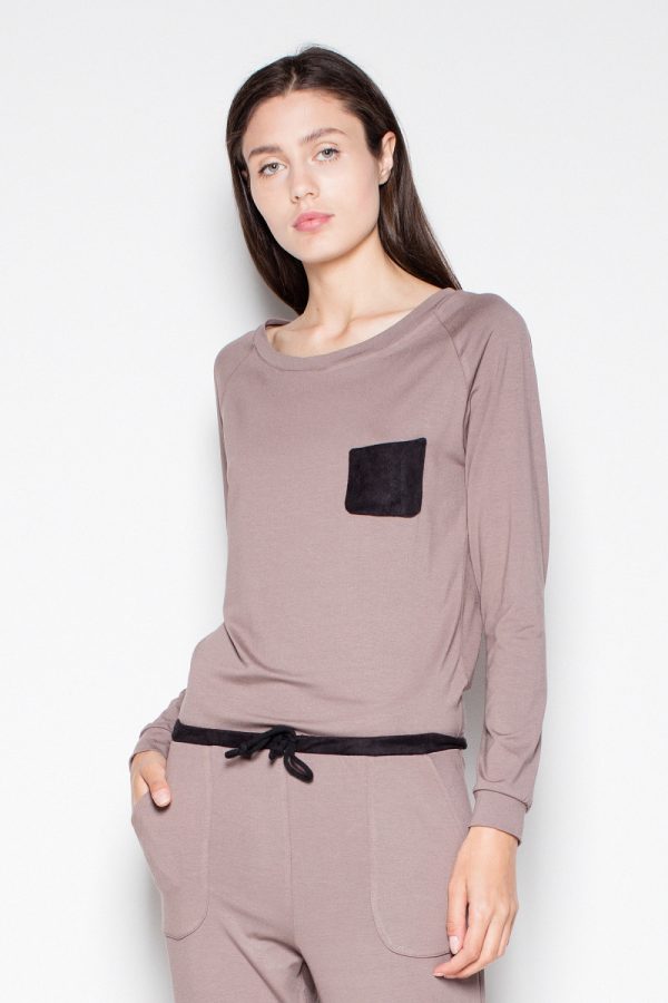 Brown Suit in Playsuits For Women with Spandex and Viscose