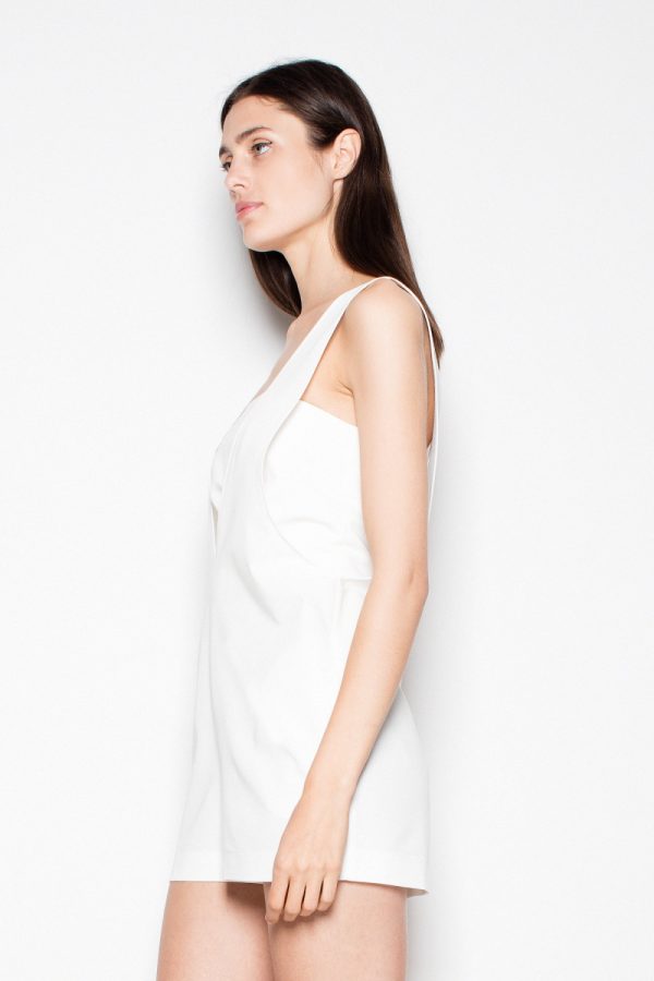 Beige Suit in Playsuits For Women with Polyester and Viscose