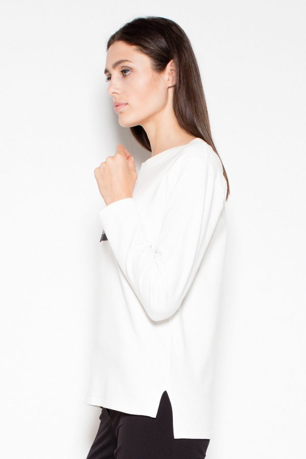 Beige Blouse in Women`s Blouses, Tunics with Cotton and Spandex