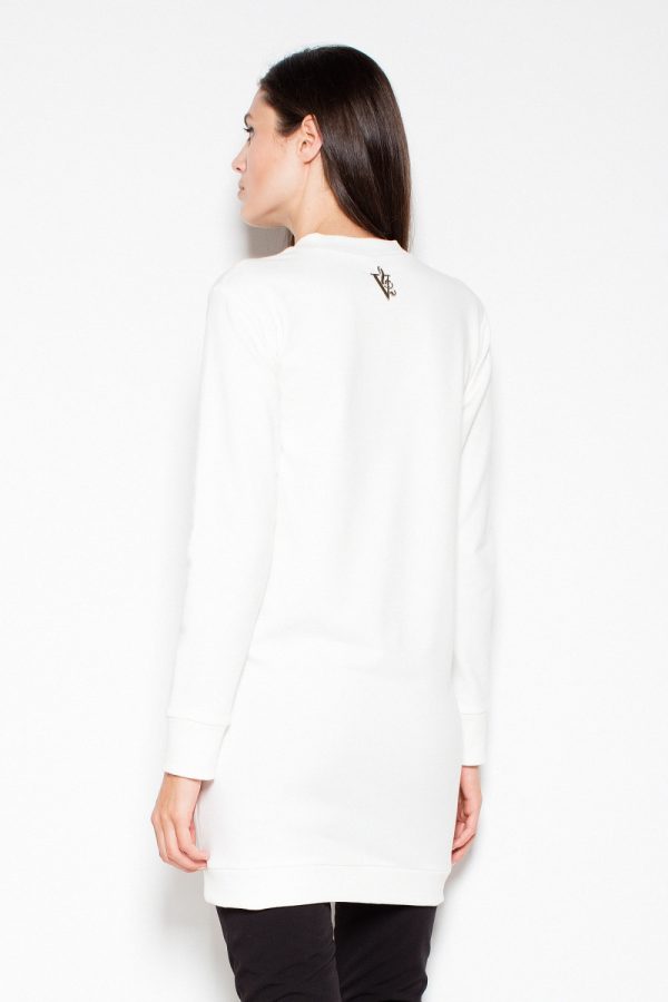Beige Sweatshirt in Sweatshirts For Women with Cotton and Spandex