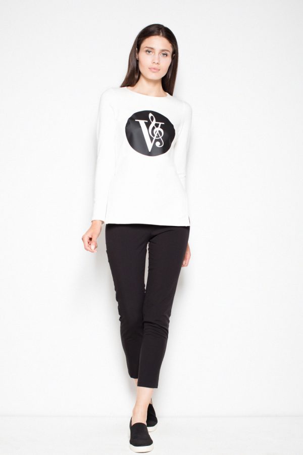 Beige Sweatshirt in Sweatshirts For Women with Cotton and Spandex