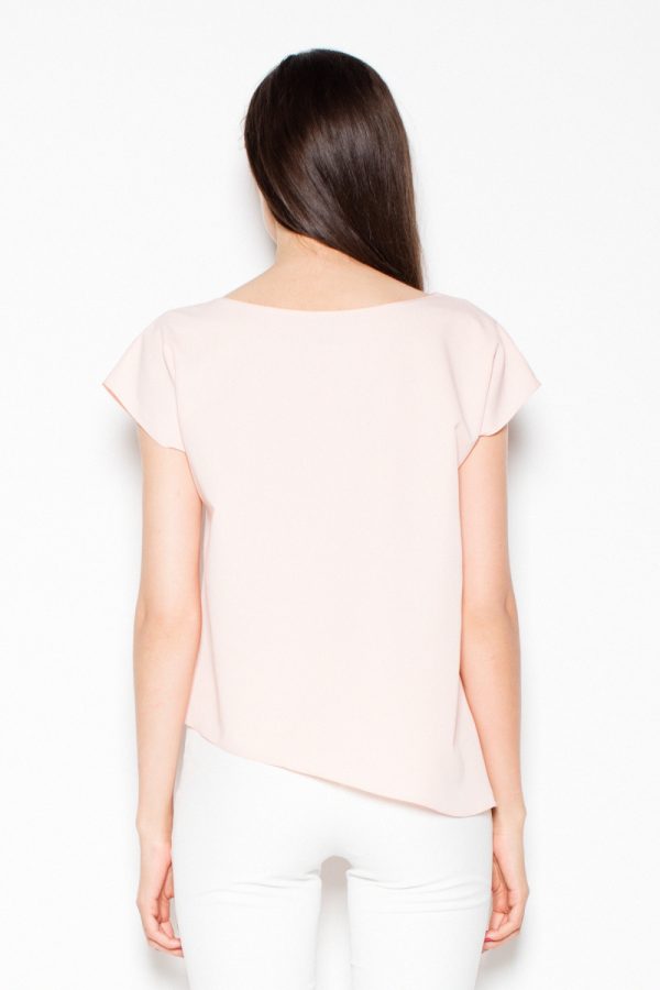 Pink Blouse in Women`s Blouses, Tunics with Polyester and Viscose