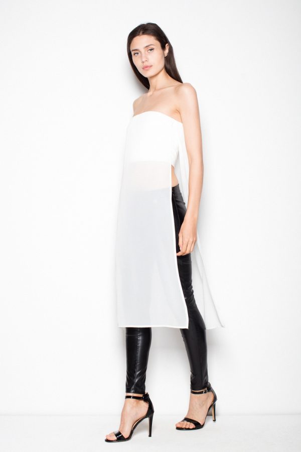 Beige Top in Undershirts / Tops with Spandex and Polyester