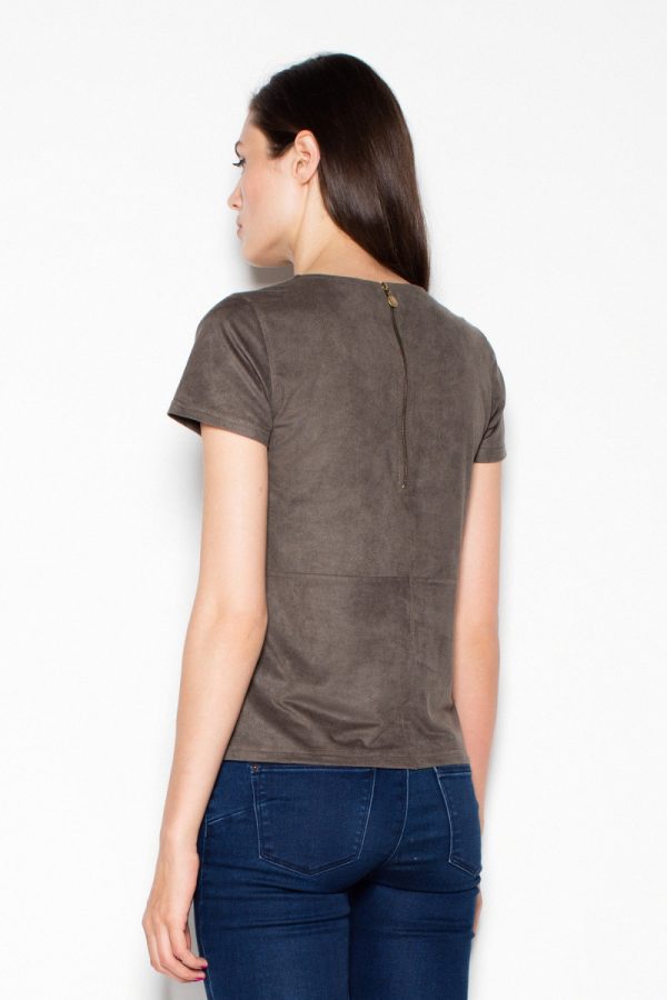Green Blouse in Women`s Blouses, Tunics with Spandex and Polyester