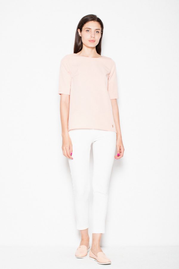 Pink Blouse in Women`s Blouses, Tunics with Polyester and Viscose