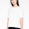 Beige Blouse in Women`s Blouses, Tunics with Polyester and Viscose