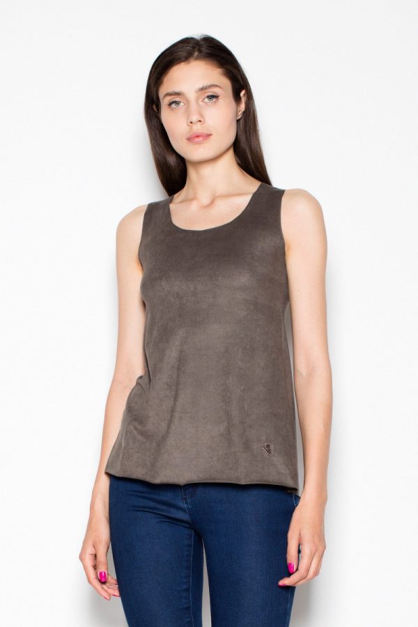 Green Top in Undershirts / Tops with Acrylic, Spandex and Polyester