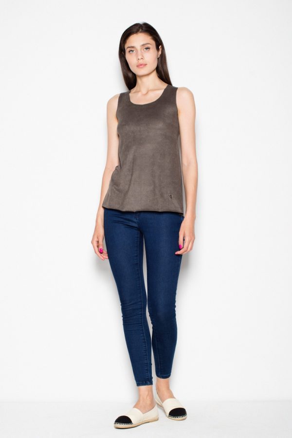 Green Top in Undershirts / Tops with Acrylic, Spandex and Polyester