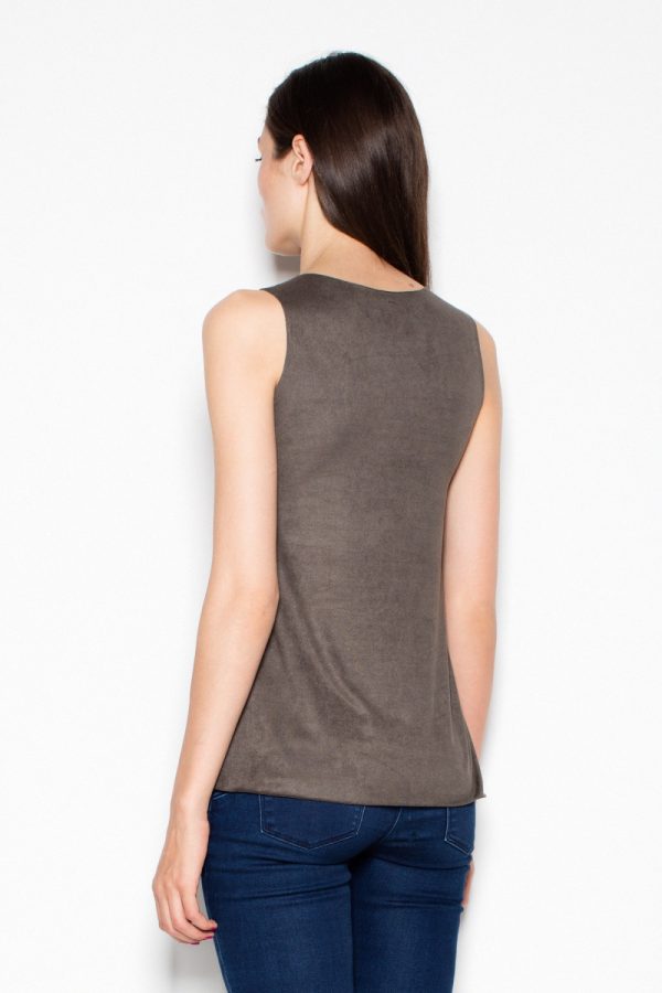 Green Top in Undershirts / Tops with Acrylic, Spandex and Polyester