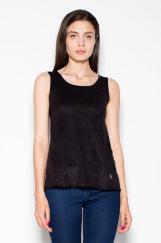 Black Top in Undershirts / Tops with Acrylic, Spandex and Polyester