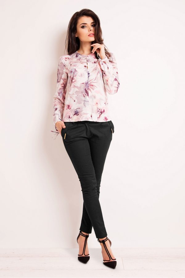 Multicolor Blouse in Women`s Blouses, Tunics with Spandex and Polyester