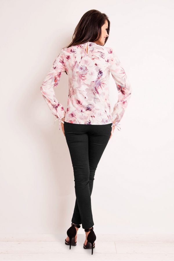 Multicolor Blouse in Women`s Blouses, Tunics with Spandex and Polyester