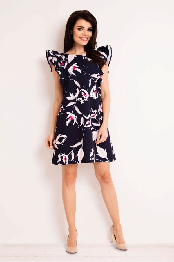 navy blue Daydress model 80748 Infinite You