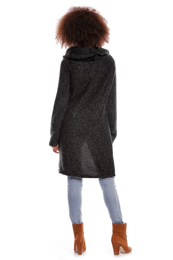 Black Pregnancy Sweater in Sweter Ciążowy with Acrylic