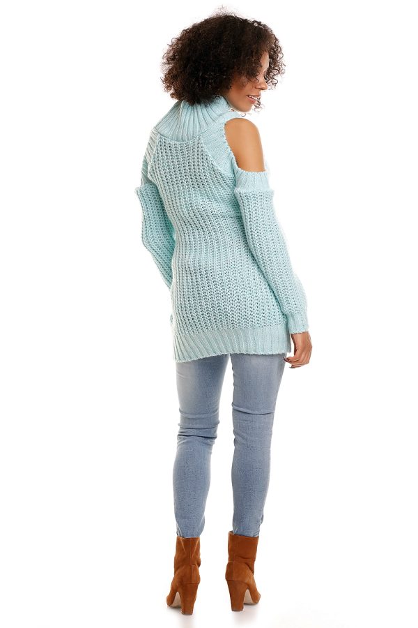 Blue Pregnancy Sweater in Sweter Ciążowy with