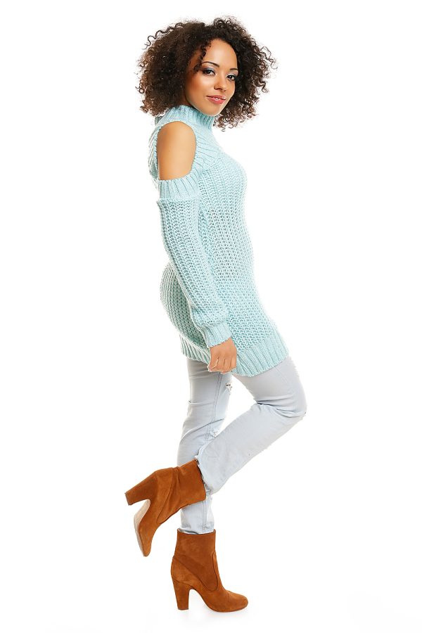 blue Hard-knitted jumper model 84344 PeeKaBoo