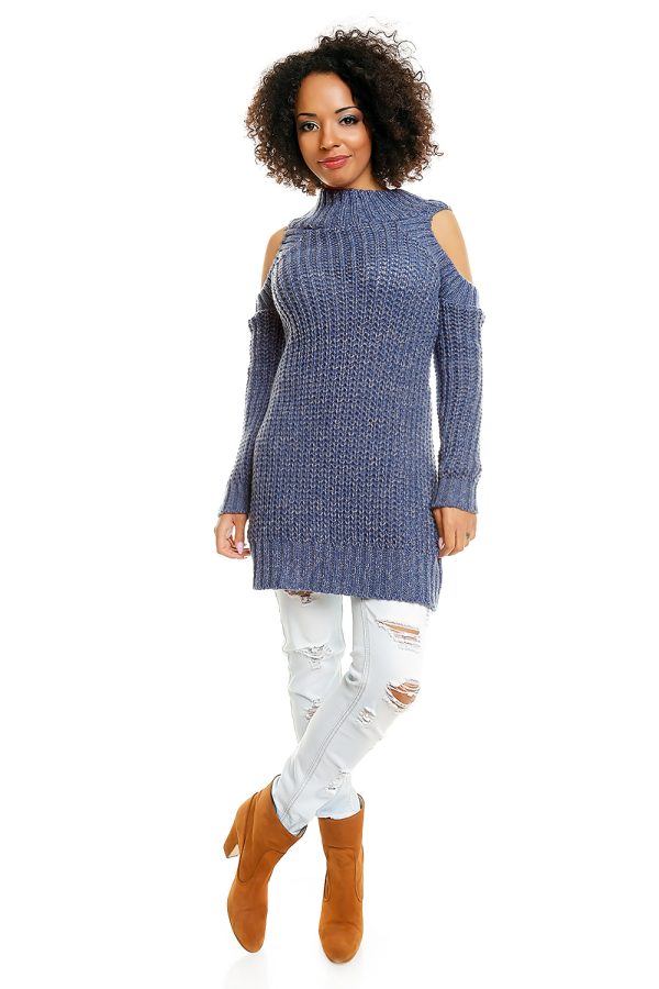 blue Hard-knitted jumper model 84345 PeeKaBoo