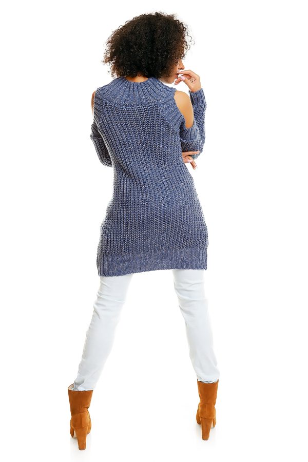 blue Hard-knitted jumper model 84345 PeeKaBoo