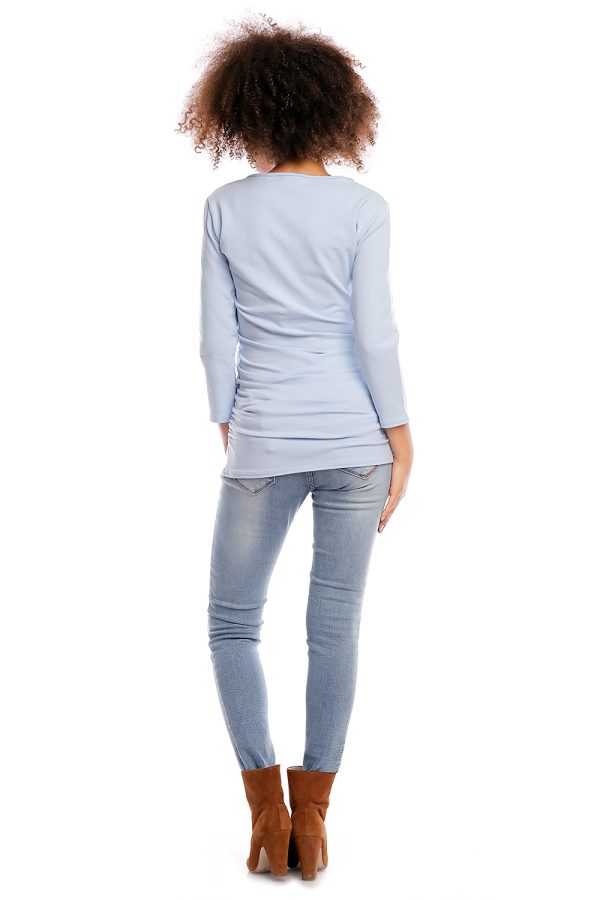 Blue Maternity Tunic in Maternity Tunics with Cotton