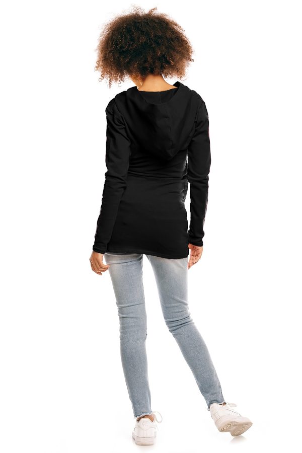 Black Maternity Sweatshirt in Bluza Ciążowa with Cotton